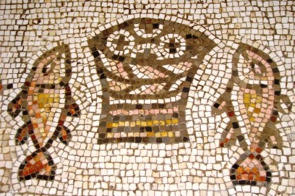 Раннехристианская мозаика. Табха, Израиль. Церковь Умножения Хлебов и Рыб