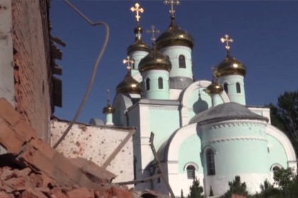 Украинская армия обстреляла храм в Славянске