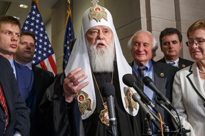 Лжепатриарх Филарет в Вашингтоне. Фото: J. Scott Applewhite / AP / Scanpix