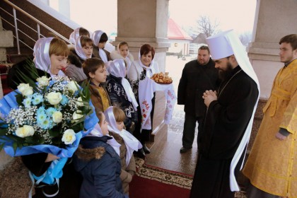 Архиерейское богослужение в г. Ждановка