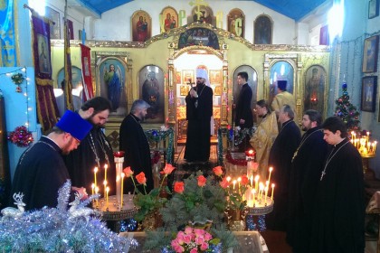 Архиерейское богослужение в Васильевском храме п. Стожковское