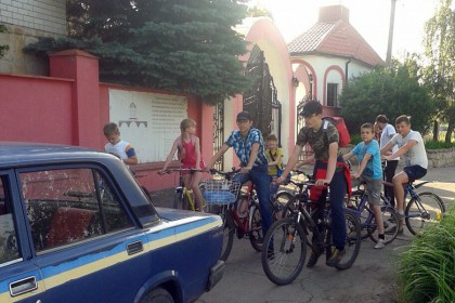 Православный велопробег в Торецке (Дзержинске)
