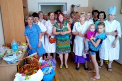 Молебен в детской больнице Бахмута (Артёмовска)
