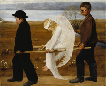 Хуго Симберг. Раненый ангел. 1903 г.