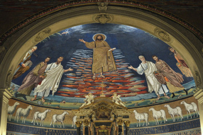 Второе пришествие Христа. Базилика Космы и Дамиана, Рим, Италия. VI век