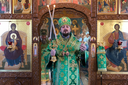 Епископ Спиридон в Сергиевском монастыре