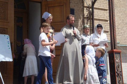 Квест-игра «Паломник» собрала шесть воскресных школ Дружковского благочиния 