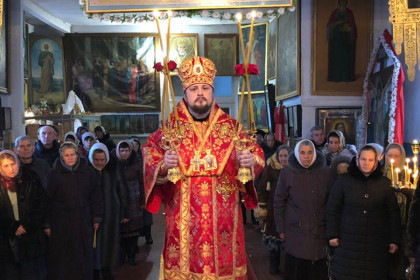 Епископ Спиридон в Варваринском храме села Райское