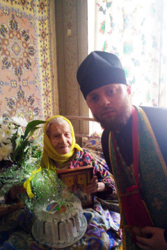 Столетняя прихожанка славянского храма