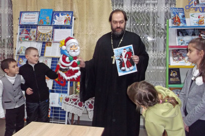 Встреча священника со школьниками