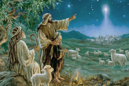 Пастухи и рождественская звезда