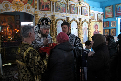 Литургия Преждеосвященных Даров в Вознесенском храме Мирнограда