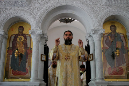 Богослужение в Сергиевском женском монастыре с. Сергеевка